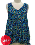 Olivia by Habitat BIAS CUT TANK - Originally $109 🔵
