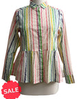 Tulip PRAIRIE LONG SLEEVE PLEAT BLOUSE - Originally $105 🔵