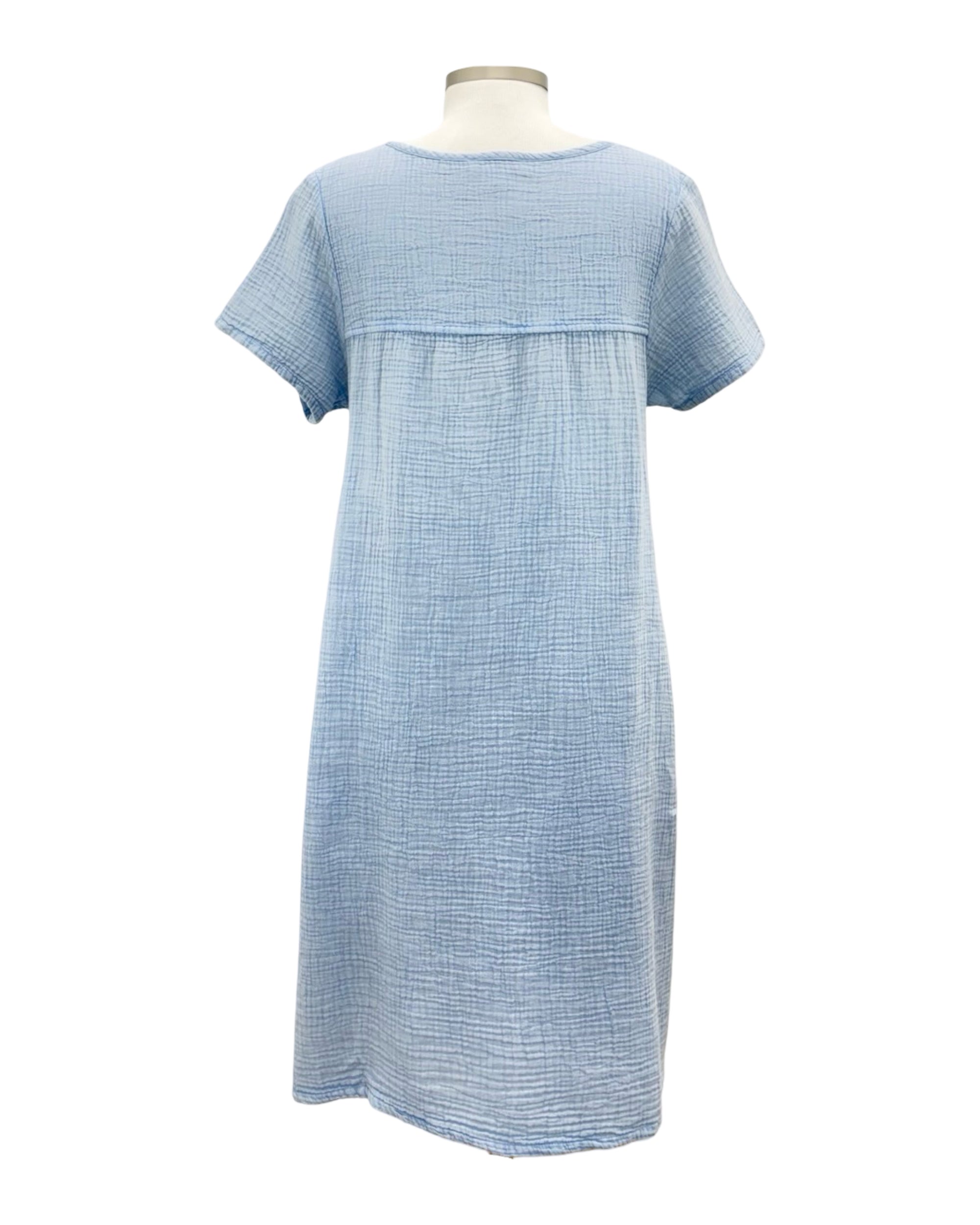 short gauze dress Short cotton gauze dress for maternity and nursing clothes