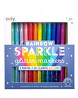 ooly RAINBOW SPARKLE GLITTER MARKER SET OF 15