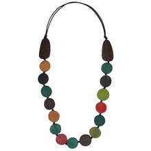 Load image into Gallery viewer, Sylca MULTI COLOR WOOD NECKLACE
