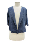 Blueberry EMBROIDERED LINEN JACKET
