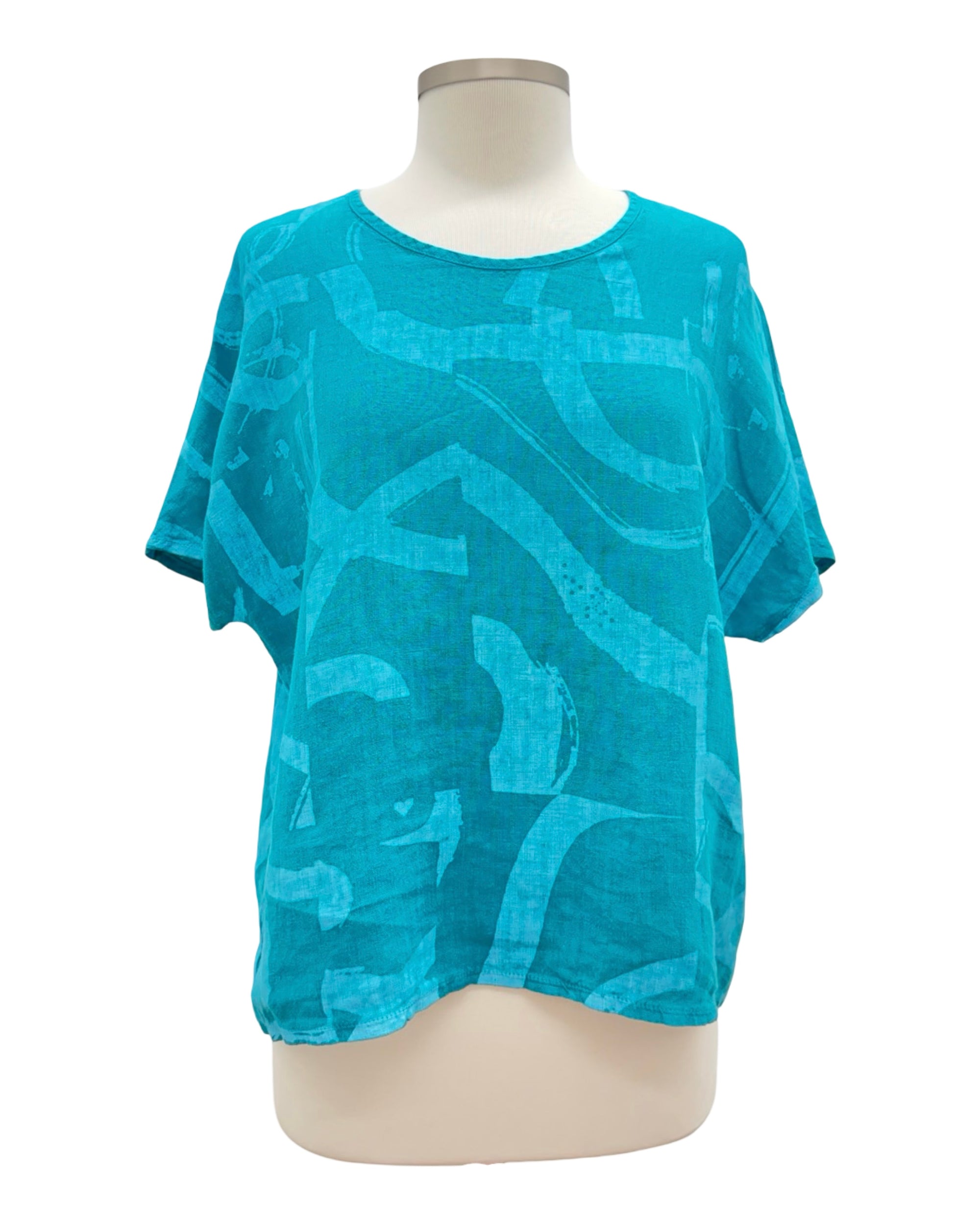 Fenini SHORT SLEEVE OVERSIZE PRINT TOP