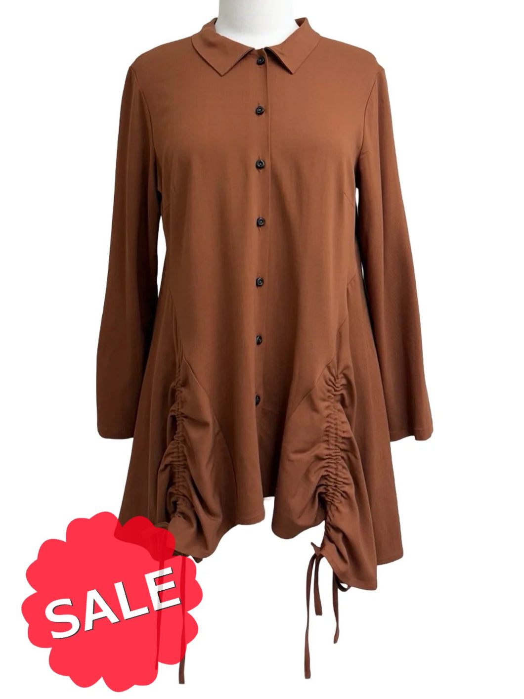 NIche TWILL GATHER BLOUSE - ORIGINALLY $219