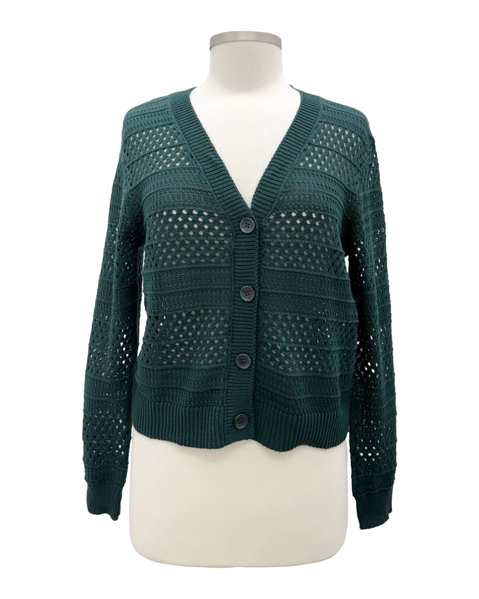 Foil PULLING STRINGS CARDI SWEATER