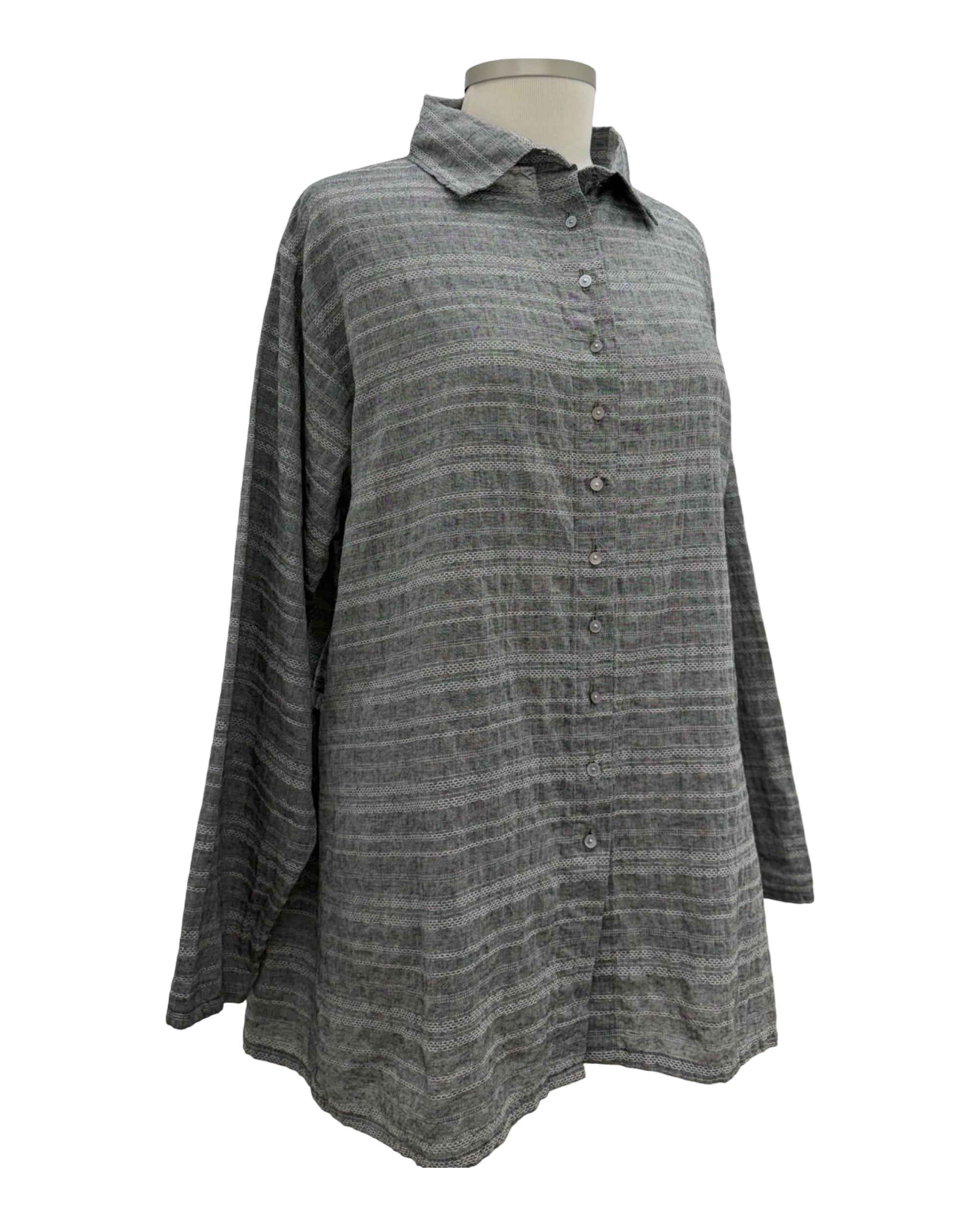Krista Larson LONG SLEEVE LINEN COTTON SHIRT WEEKENDER