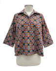 Ivy Jane CROP PULLOVER BLOUSE PRINT