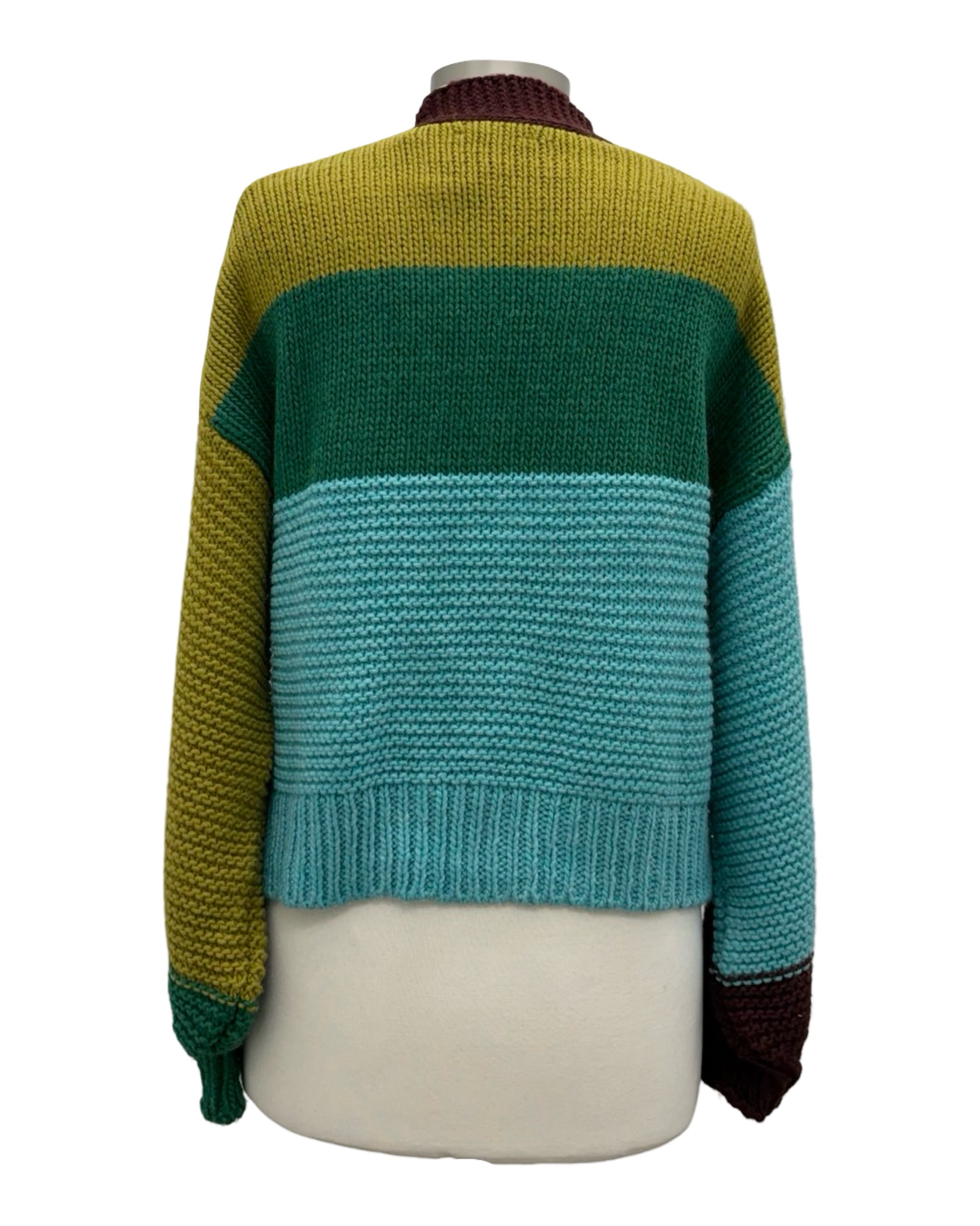 Alembika TWO TONE CARDI SWEATER