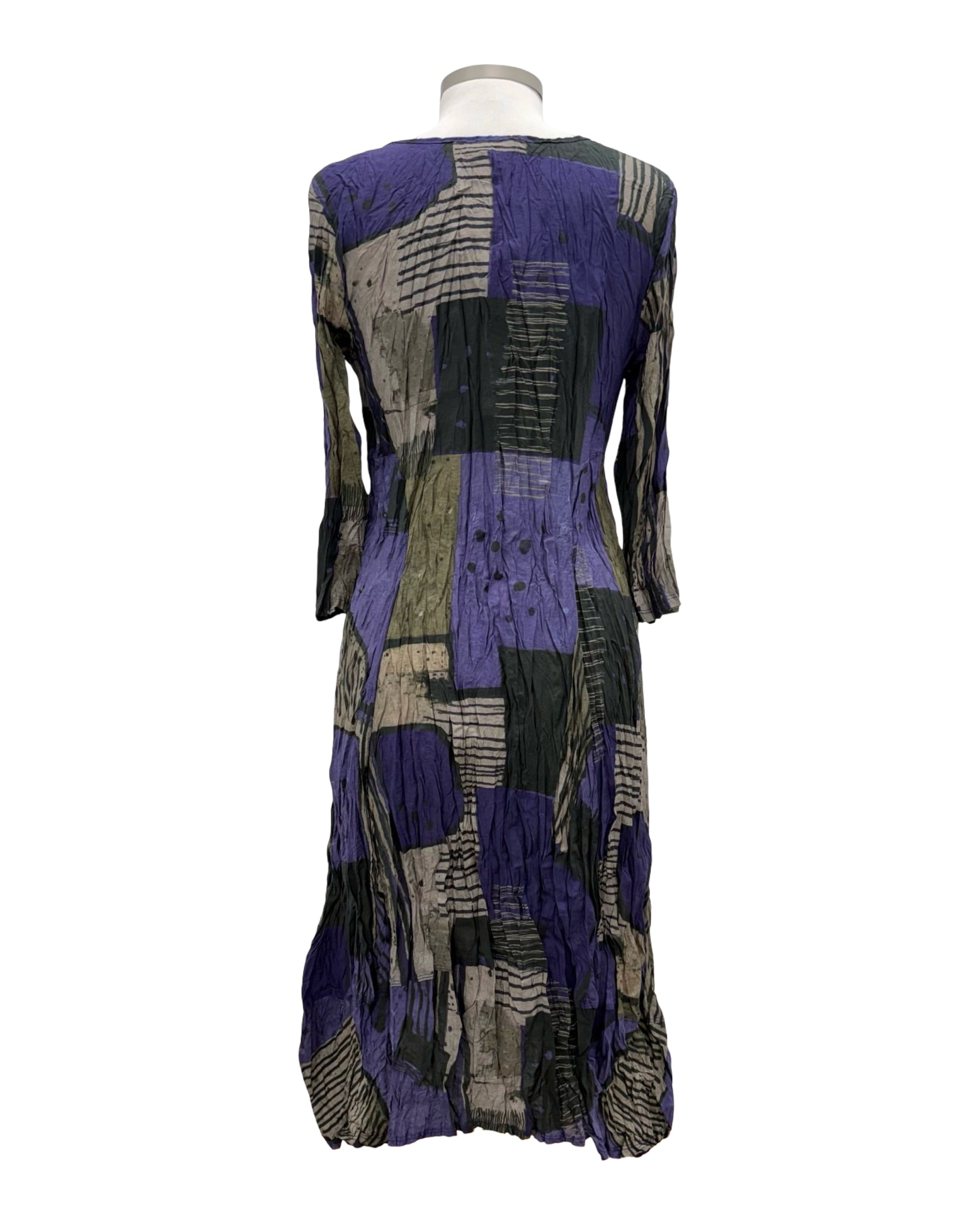Shana CRINKLE LONG SLEEVE DRESS