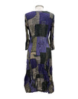 Shana CRINKLE LONG SLEEVE DRESS