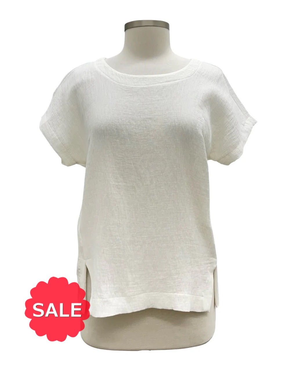 Porto PLEAT SHORT SLEEVE TOP PORTIA - Originally $185