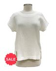 Porto PLEAT SHORT SLEEVE TOP PORTIA - Originally $185