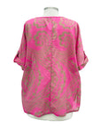 Blueberry VOILE BATIK SHORT SLEEVE BLOUSE