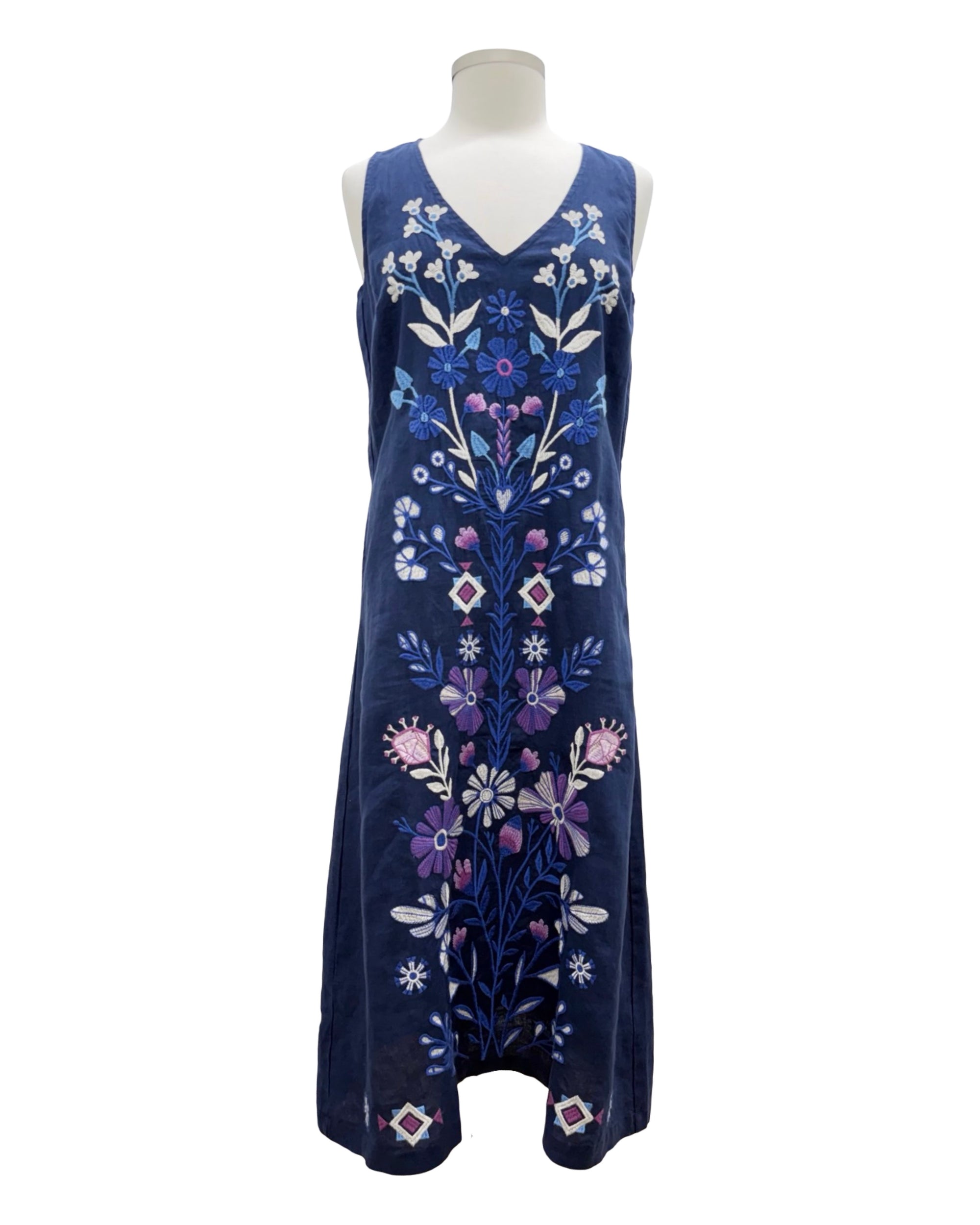 Johnny Was LINEN TANK DRESS ADINA Marigold Clothing Johnny Was LINEN TANK DRESS ADINA Marigold Clothing