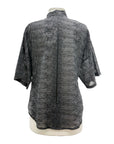 Blueberry EMBROIDERED TENCEL SHORT SLEEVE SHIRT