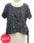 Tulip SHORT SLEEVE SIDE RUSCH TOP - Originally $99
