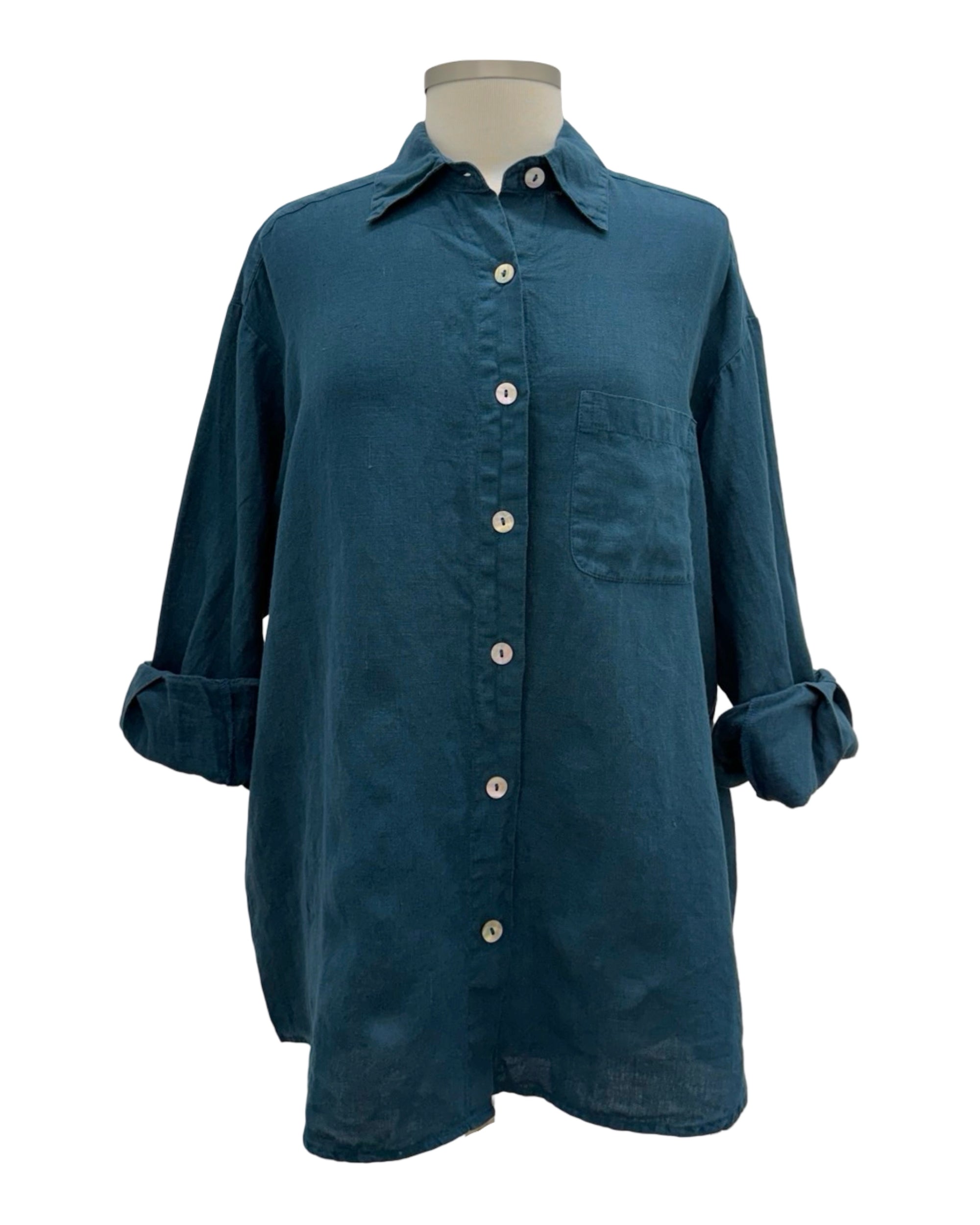Bryn Walker LONG SLEEVE BLOUSE LINEN BOYCE