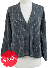 Load image into Gallery viewer, Liv by Habitat DOT CROP CARDI SWEATER - ORIGINALLY $135
