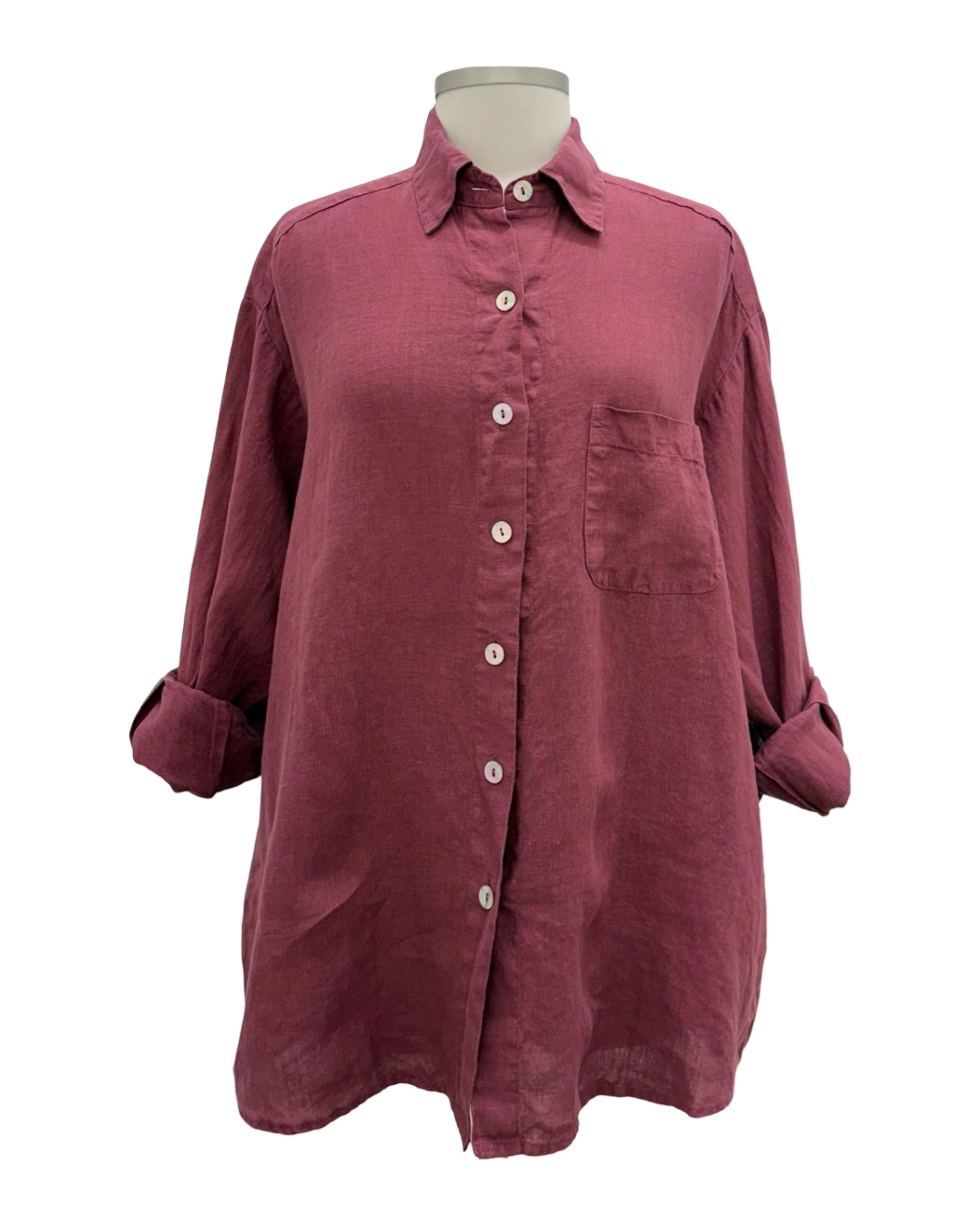 Bryn Walker LONG SLEEVE BLOUSE LINEN BOYCE