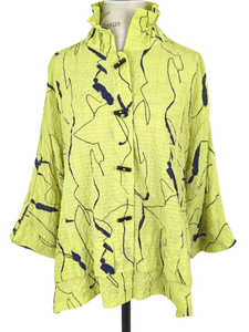 Moonlight ABSTRACT SQUIGGLE BLOUSE