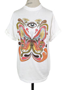 Girl Dangerous BUTTERFLY TEE WHITE