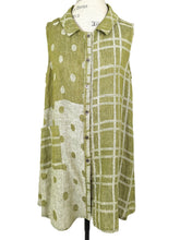 Load image into Gallery viewer, Chalet LINEN SLEEVELESS TUNIC BLOUSE - Originally $199
