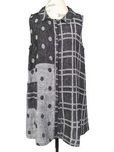 Chalet LINEN SLEEVELESS TUNIC BLOUSE - Originally $199
