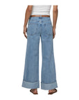 Oliver Logan HI WAIST CUFF WIDE LEG JEAN PARKER