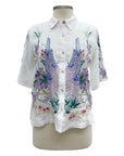 Johnny Was LINEN KIMONO SHORT SLEEVE SHRT