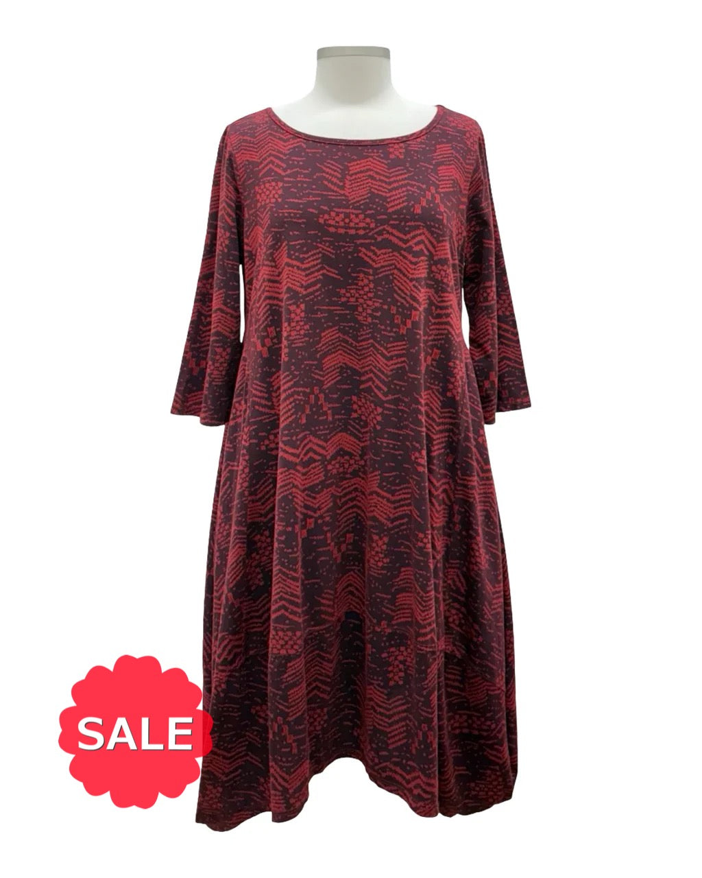 Prairie Cotton 3/4 SLEEVE TULIP DRESS- Originally $109