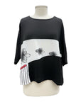 Shana ZIP DETAIL SHORT SLEEVE BLOUSE