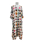 M Square SHORT SLEEVE V NECK DRESS