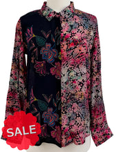 Load image into Gallery viewer, APNY DUAL PRINT COLLAR BLOUSE - Originally $109
