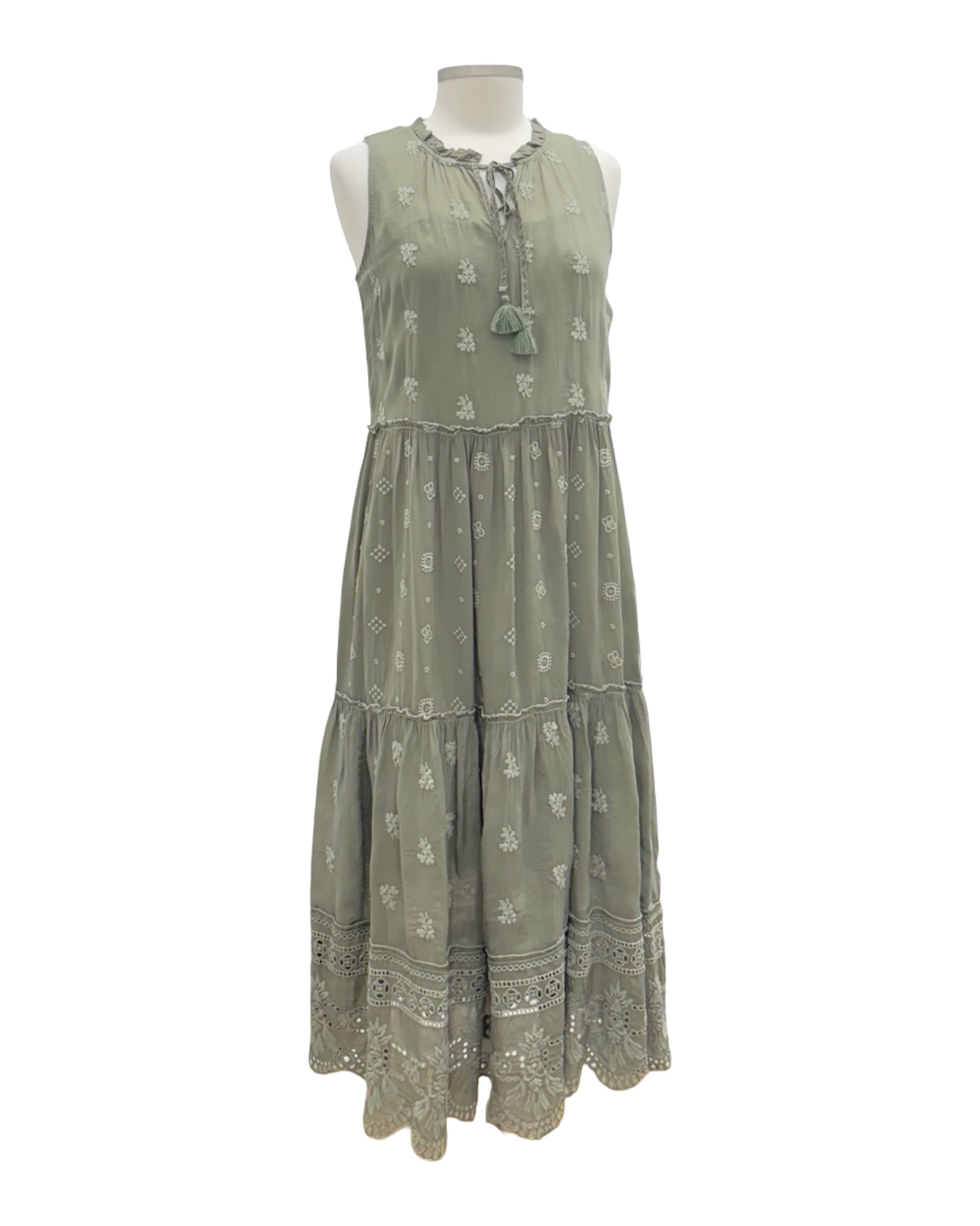 Johnny Was SUSILA MIDI TIER DRESS Marigold Clothing Johnny Was SUSILA MIDI TIER DRESS Marigold Clothing