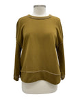 Chalet LONG SLEEVE CREW MIX FABRIC VIDA TOP