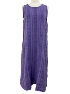 Cut Loose PINSTRIPE LINEN LONG EASY TANK DRESS