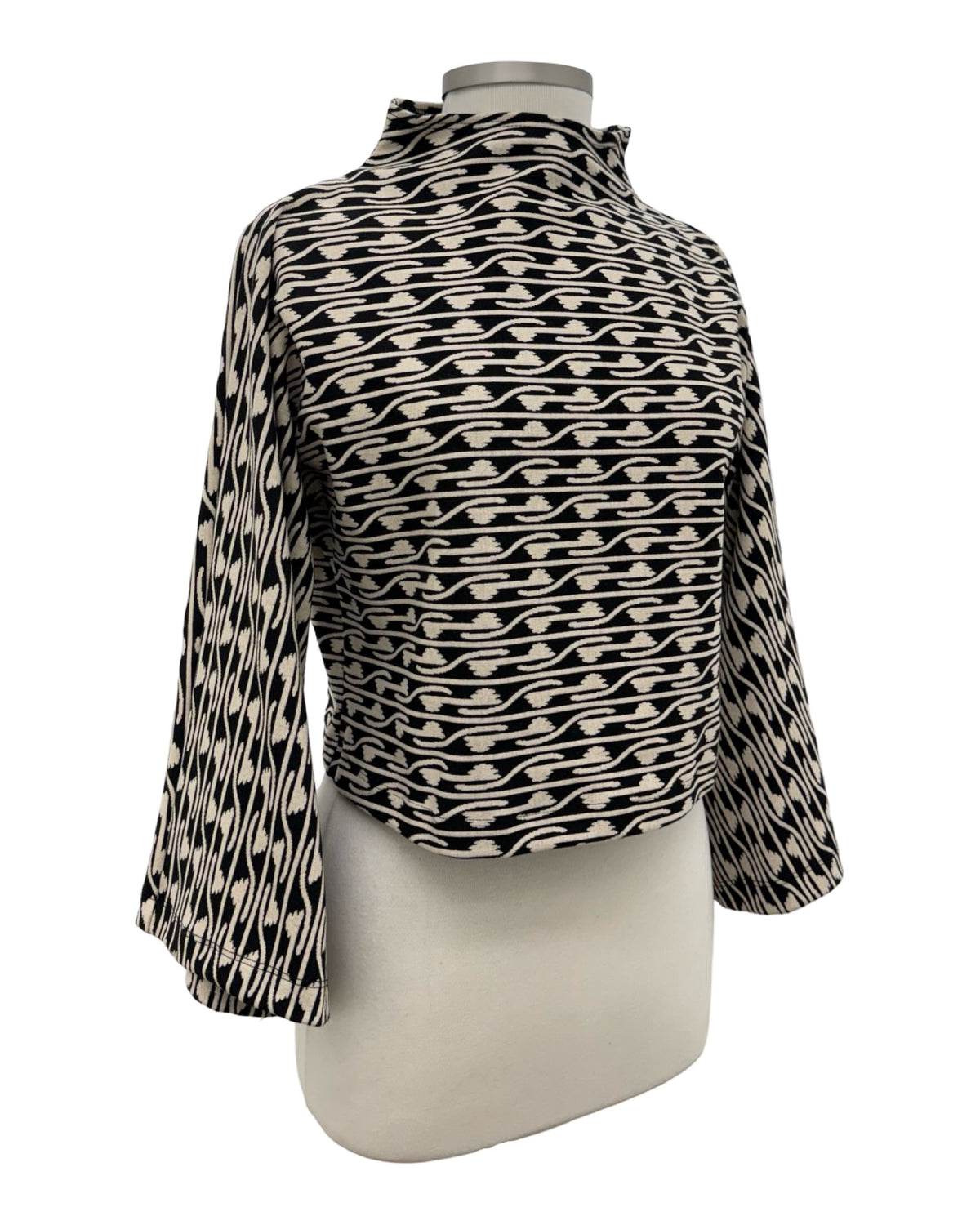 Bryn Walker JACQUARD WIDE SLEEVE TOP ANNA