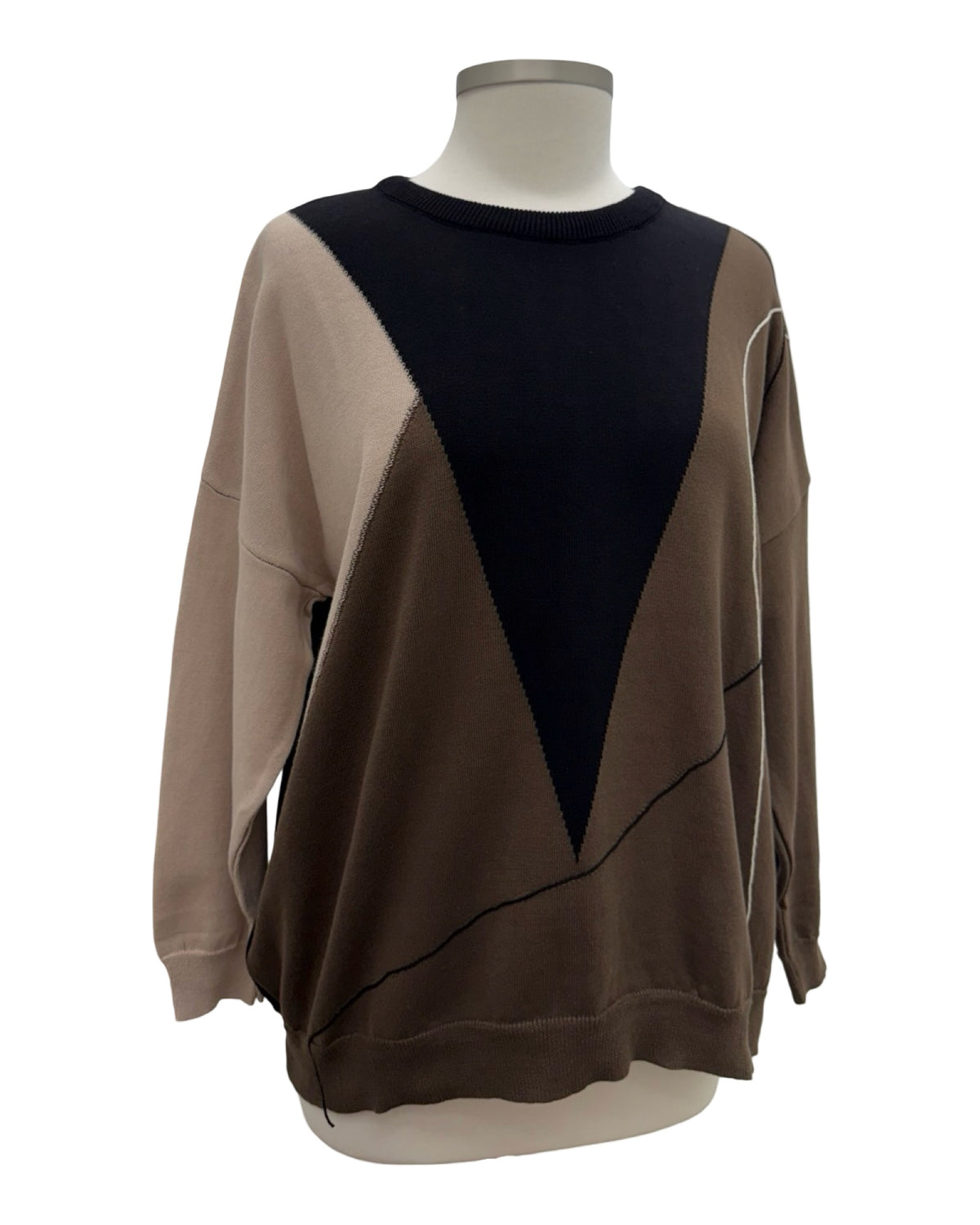 mSquare LONG SLEEVE CREW SWEATER