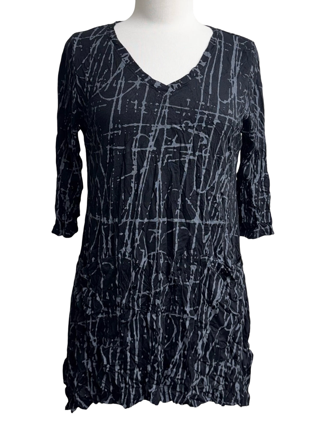 Chalet CRINKLE V TUNIC PRIN