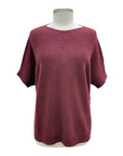 Amazing SHORT SLEEVE PERFORATED SWEATER HOLLY