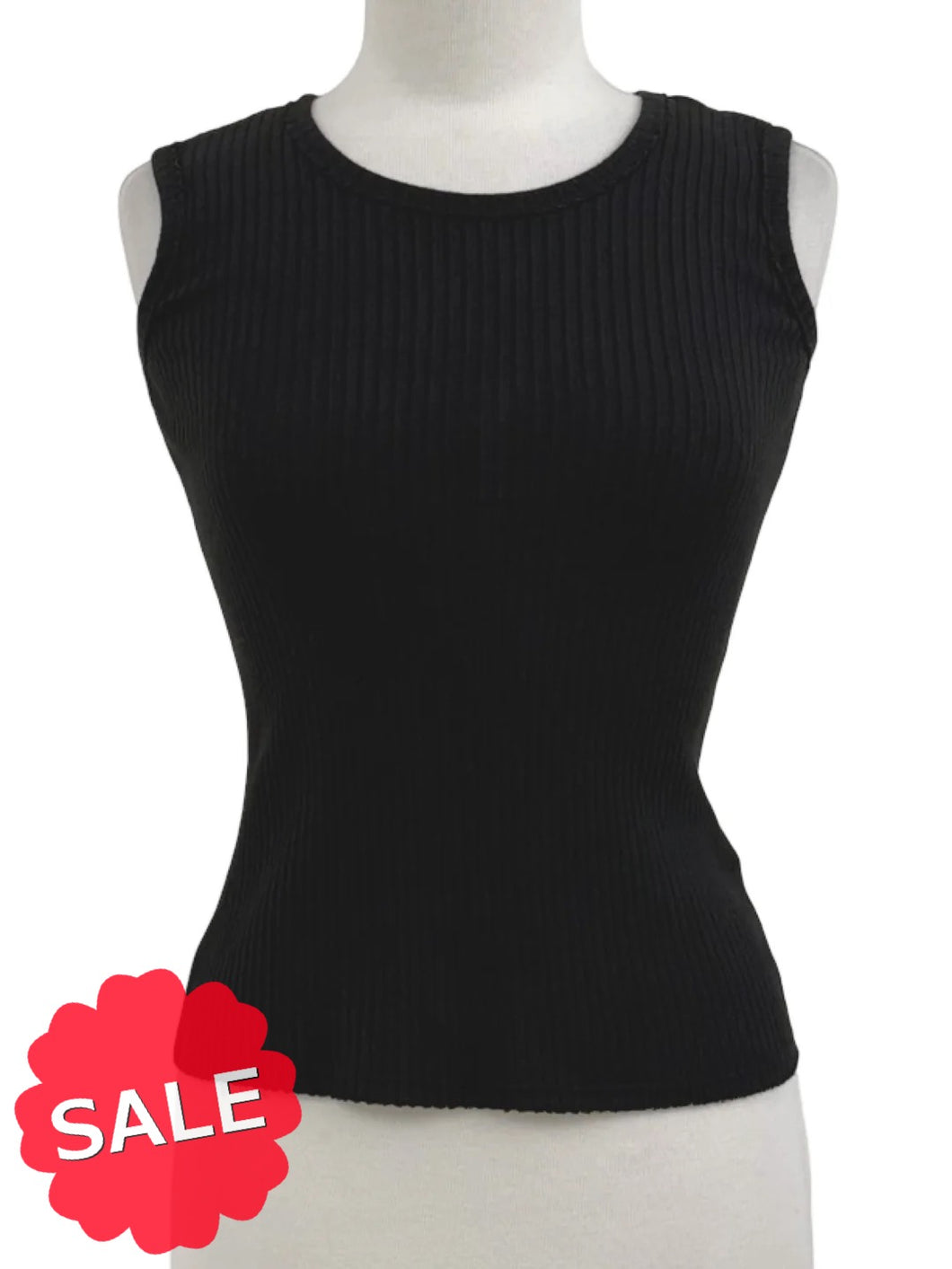 Prairie Cotton RIB FITTED TANK - Originally $49