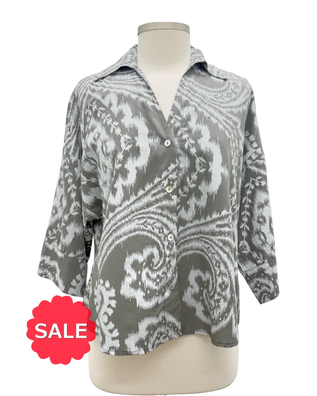 Blueberry BATIK KIMONO SHIRT - Originally $149