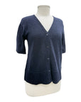 Foil SHORT SLEEVE KNITTY CARDIGAN