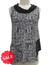 Load image into Gallery viewer, Habitat MIX COWL CUBISM TOP - Originally $75 🔵
