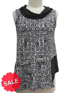 Habitat MIX COWL CUBISM TOP - Originally $75 🔵