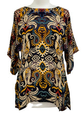 Load image into Gallery viewer, Shana SHORT SLEEVE PRINT BLOUSE - Originally $99
