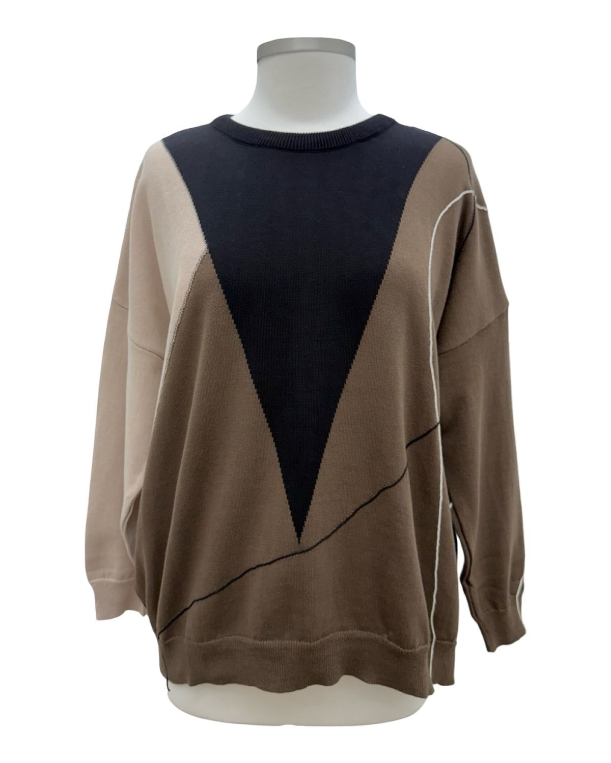 mSquare LONG SLEEVE CREW SWEATER