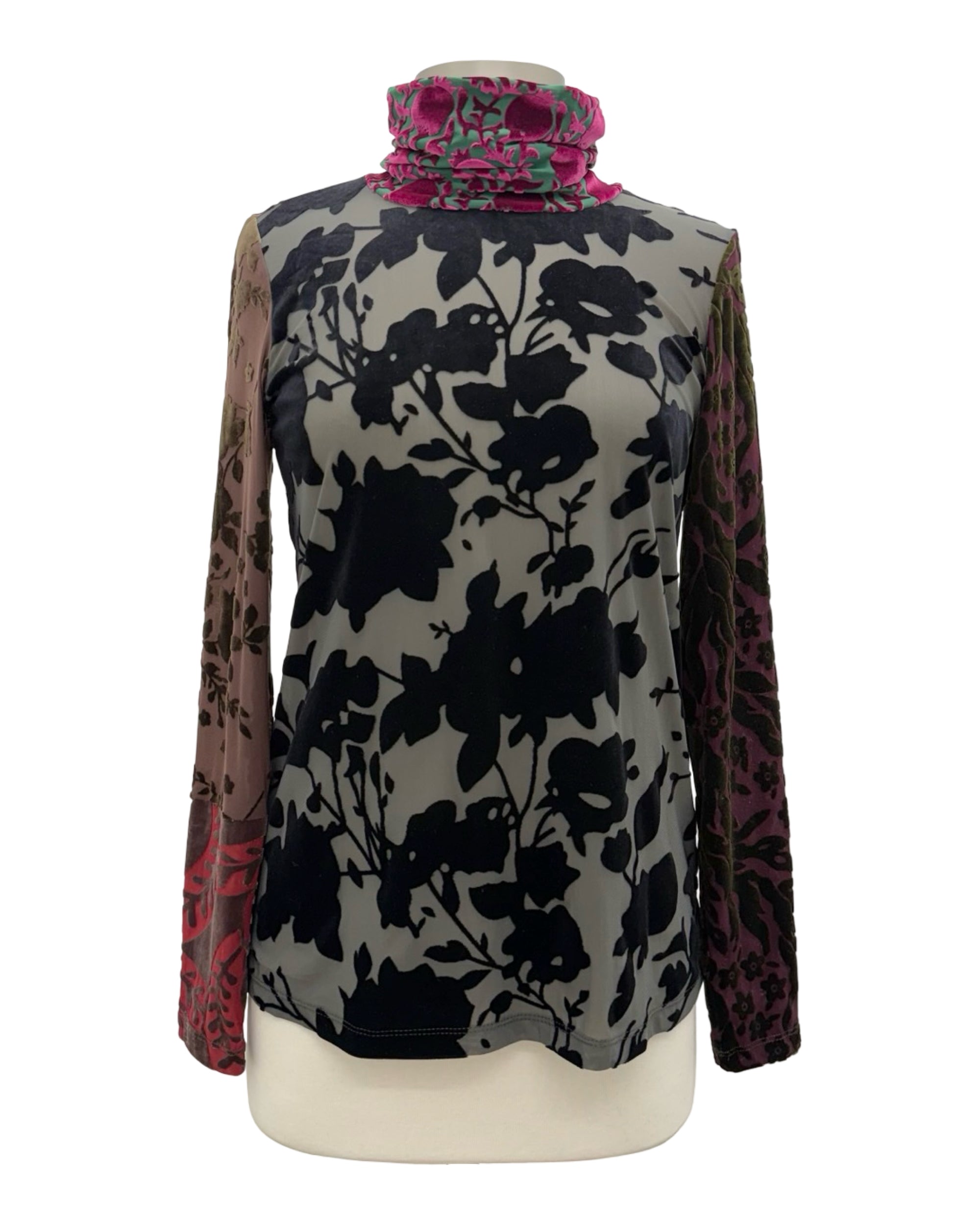 Alembika CUT VELVET TURTLENECK