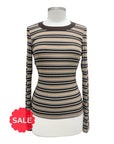 Michael Stars ECO STRIPE LONG SLEEVE CREW - ORIGINALLY $98