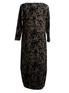 Cut Loose FLORAL JACQUARD 3/4 SLEEVE DRESS